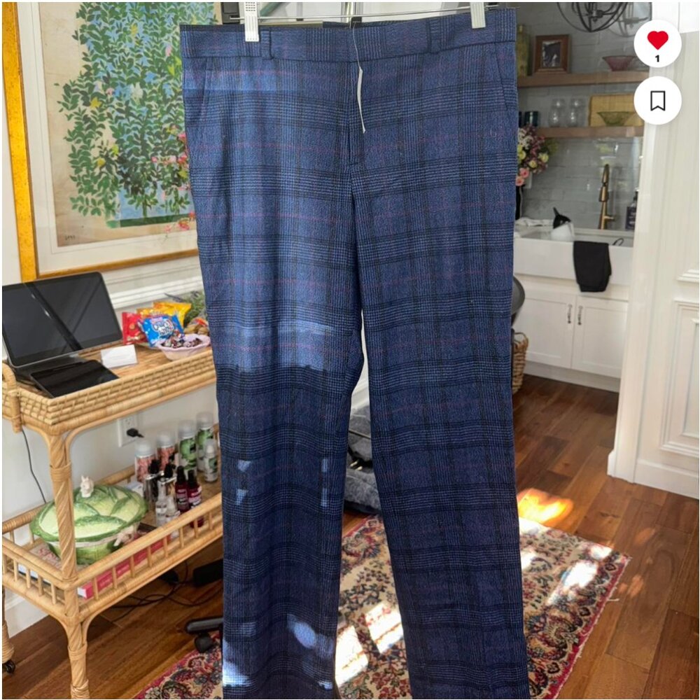Banana Republic Plaid Work Pants